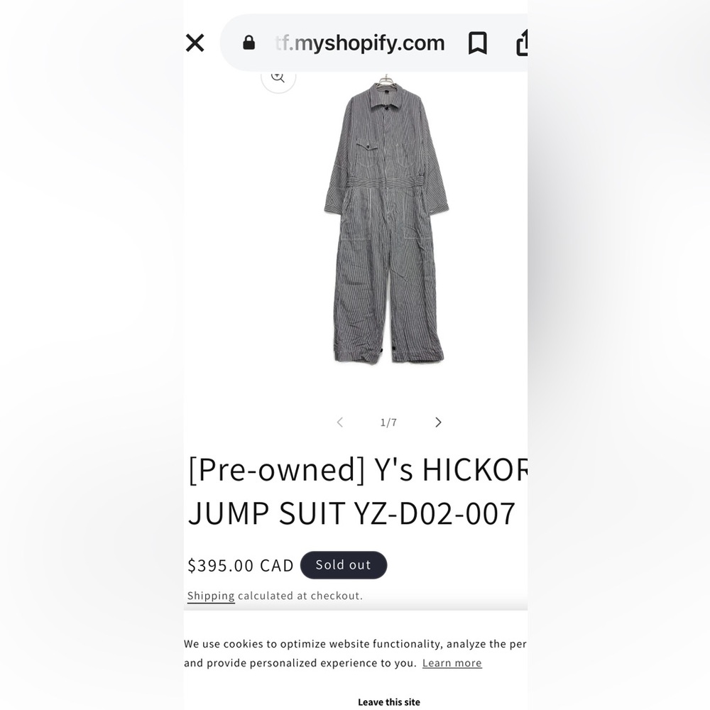 YMC Striped Button-Up coveralls jumpsuit onesie